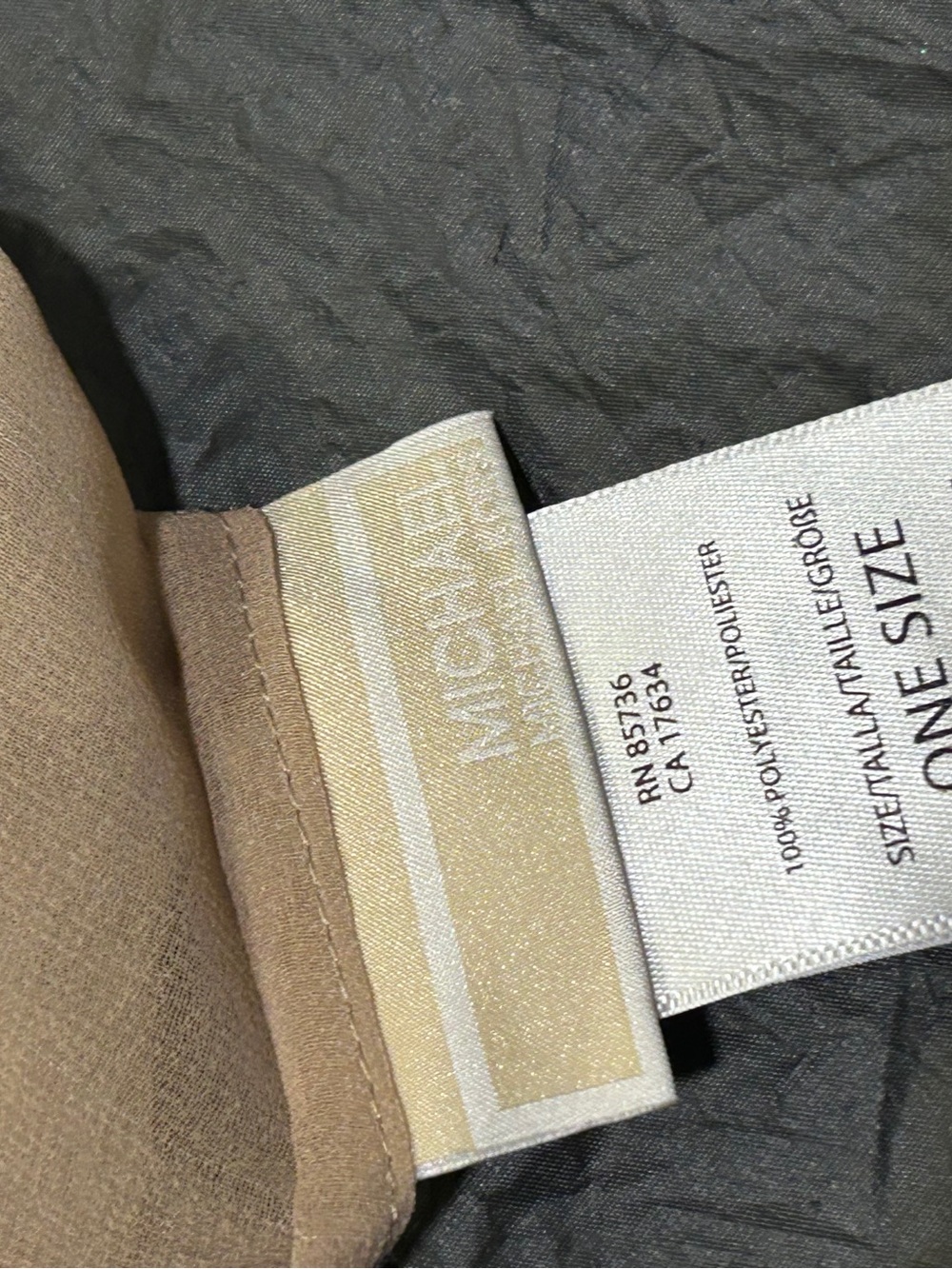 Michael Kors Beige Patterned Women's Scarf - Picture 7 of 10